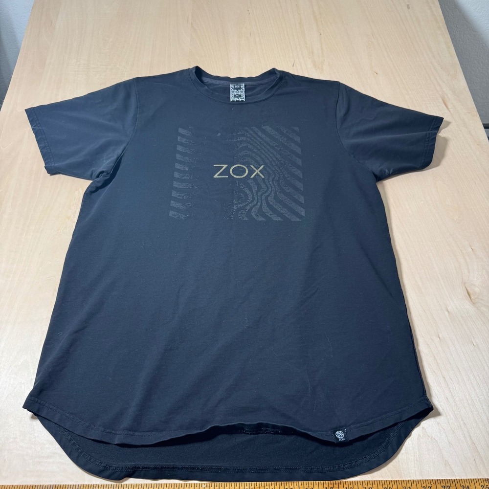 ZOX Black Graphic T-Shirt Mens XL Short Sleeve Crew Neck Casual Top